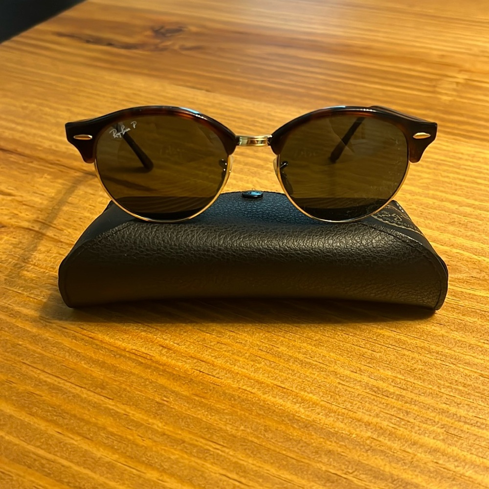 Ray-Ban RB4246 CLUBROUND - Red Havana Polarized